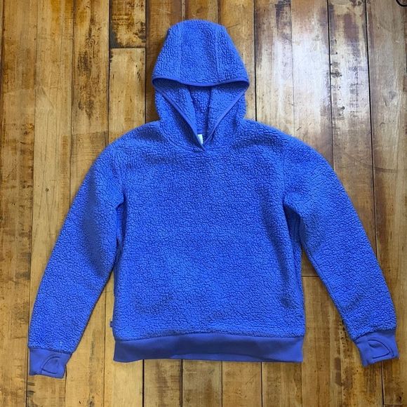 Girls size Large 12 Athleta Girl Hoodie fleece hooded sweatshirt blue  tourism.sg.gov.lk